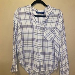 Blue Rain Plain Button Down
